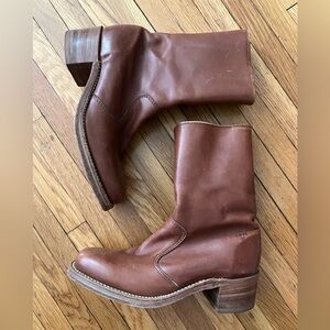 Classic Brown Leather Boots